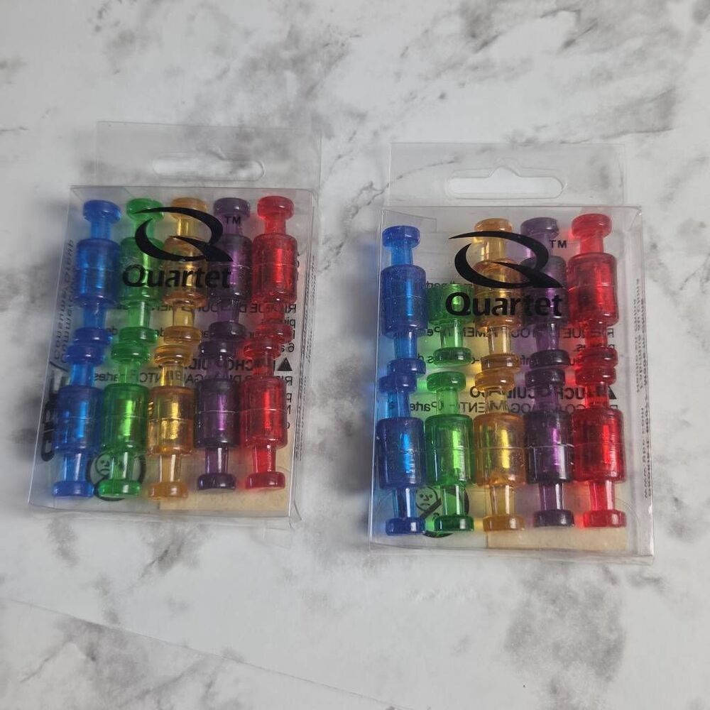 Quartet Magnetic Push Pins (MPPC) for Magnetic Board